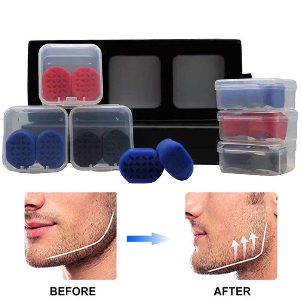 PLABBDPL Jaw Trainer, Pack of 6 Jawline Exerciser and Jaw Training